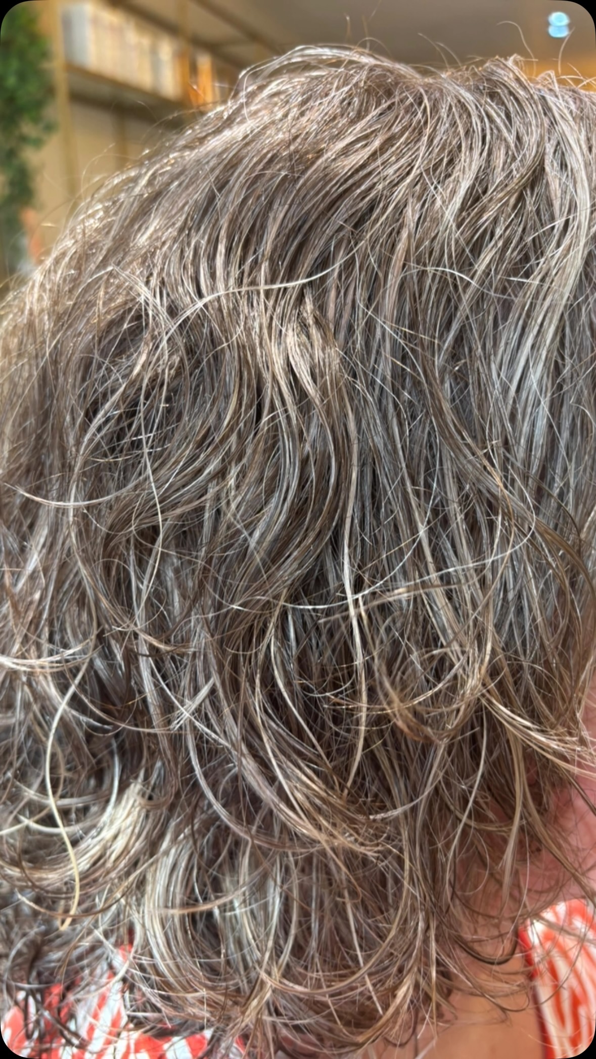 Grey blending to enhance natural grey hair